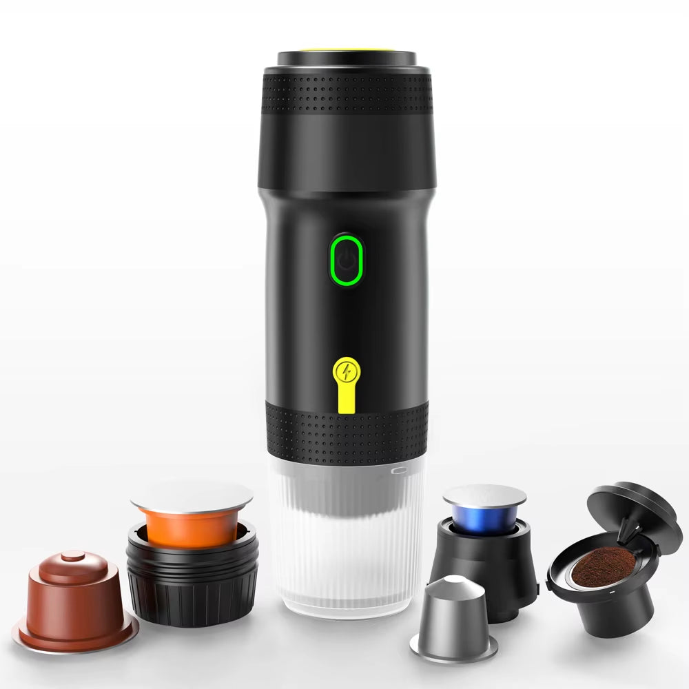 Small Automatic Mini Coffee Machine Capsules Rechargeable Electric Espresso Portable Capsule Coffee Machine for Outdoor Camping