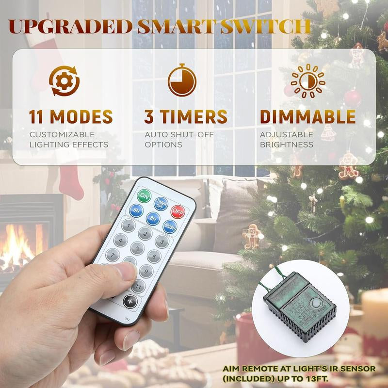 YITAHOME 4.5/6/7.5/9 FT Artificial Christmas Tree(With Light), with PVC Tips and Warm-White Lights, Ideal for Home, Office Decoration